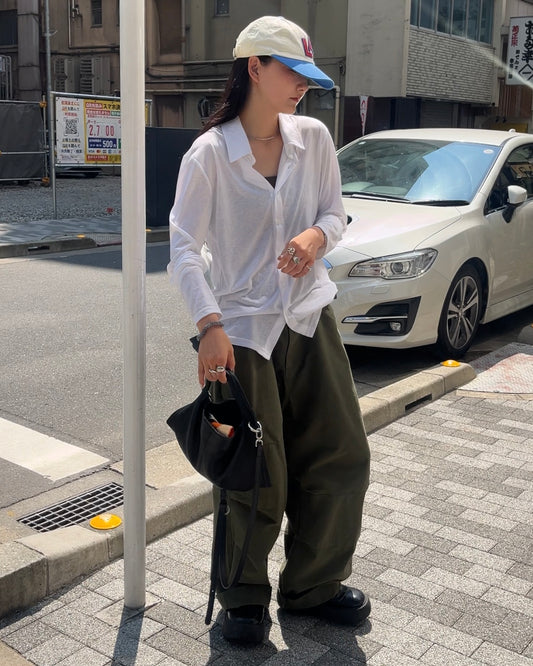 [9/4new]Airy Light Shirt white