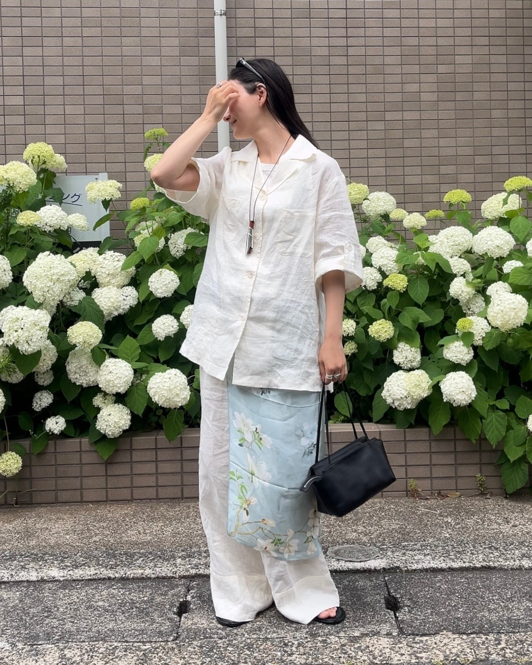 [6/25new]Linen Open Collar setup
