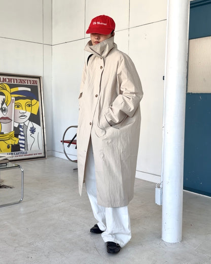 Cotton Nylon Soft Drape Coat