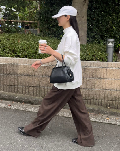 [11/13new]Relax Tuck Easy Pants  brown