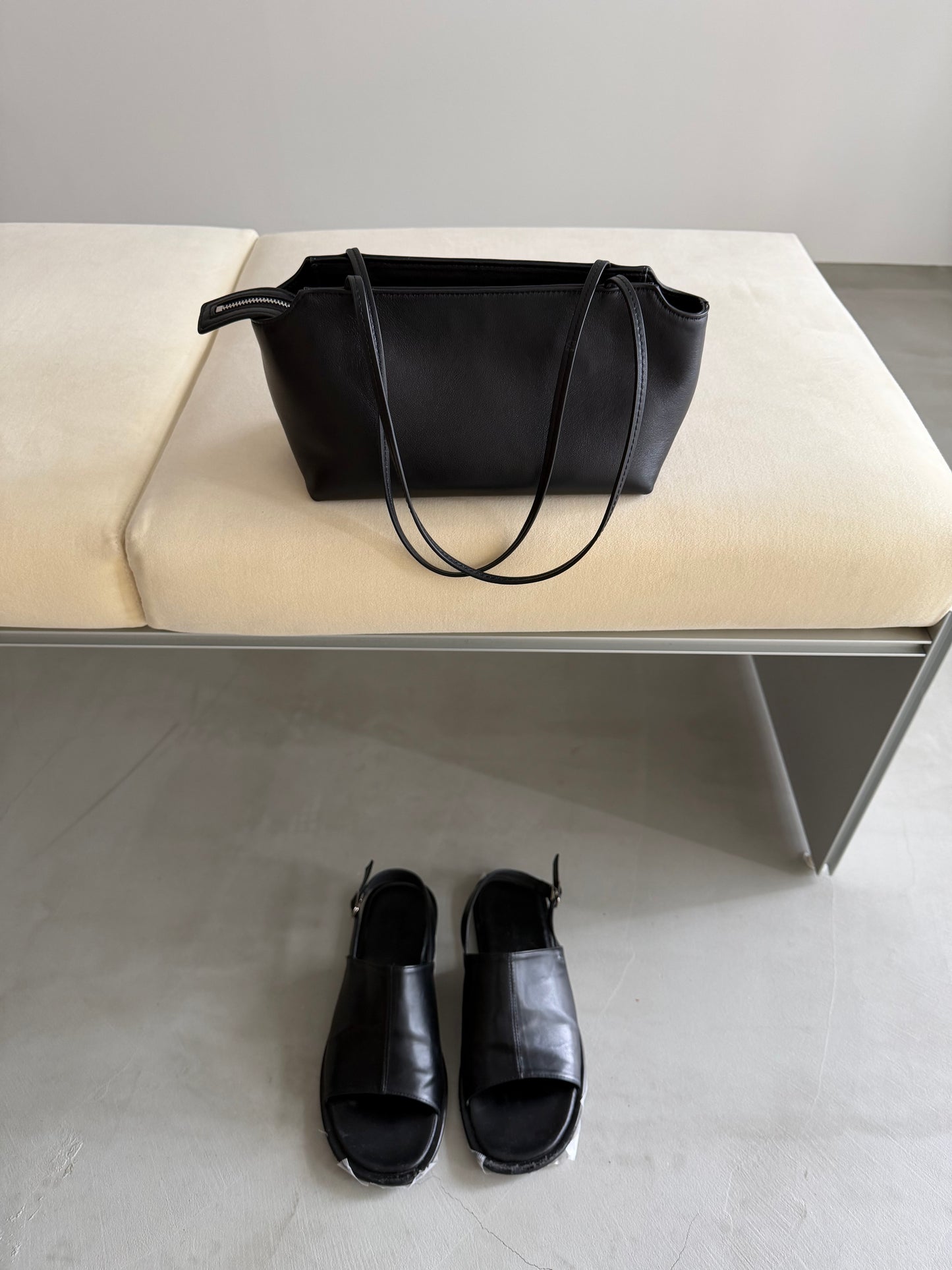 [7/23new]Smooth mini Boston Bag black