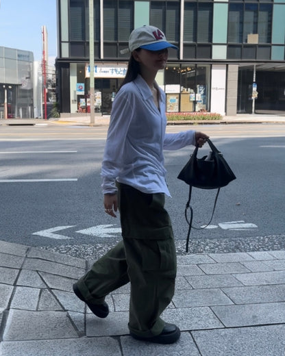 [9/4new]Airy Light Shirt white