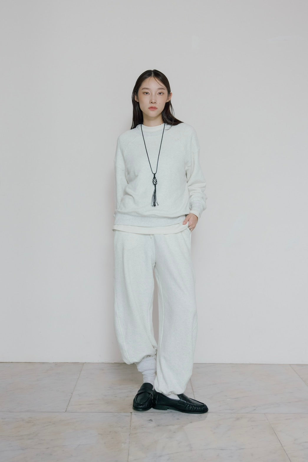 [10/15new] hem light sweat tops WH