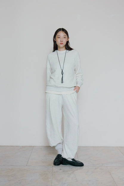 [10/15new] hem light sweat tops WH
