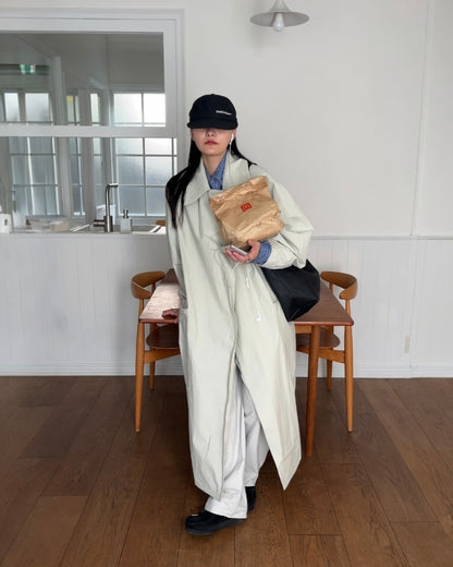 [12/4new]Cotton Canvas Coat ivory