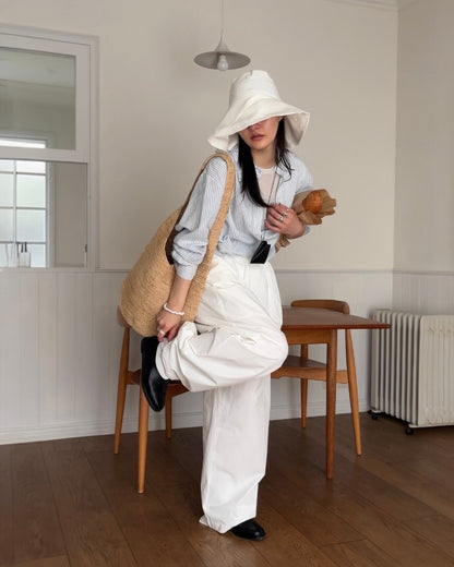 [4/16 new]Easy Form Pants  white 5月初旬入荷分