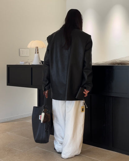 [2/12new] Urban Leather-Like Jacket