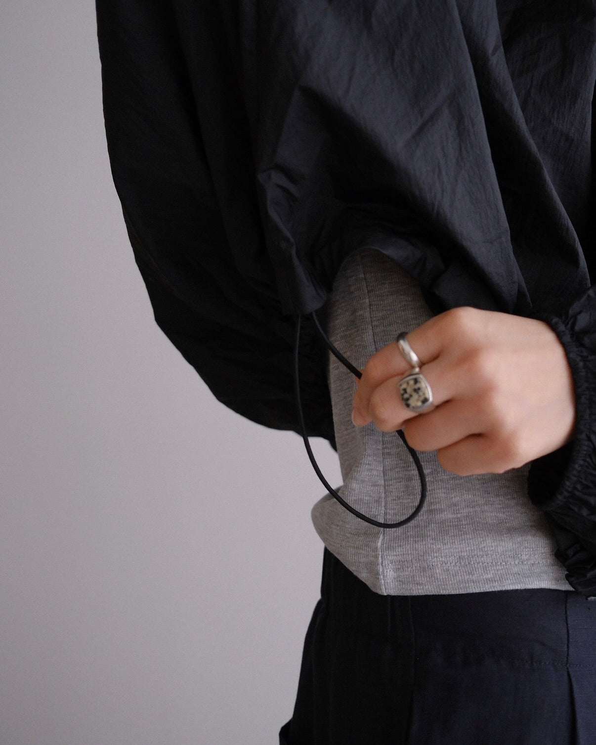 [8/6new]air balloon jacket black