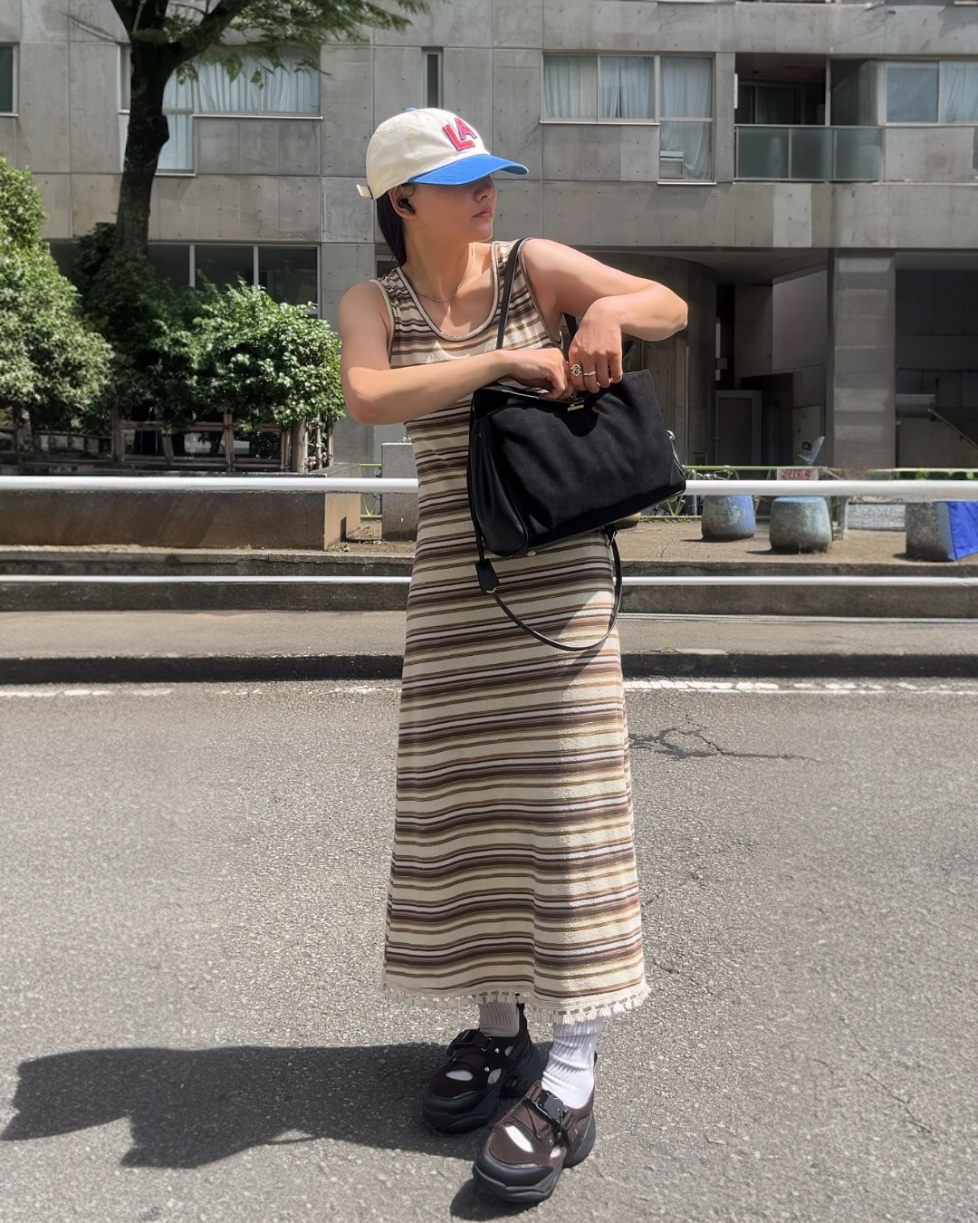 [7/31new]Border Fringe Onepiece