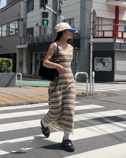 [7/31new]Border Fringe Onepiece