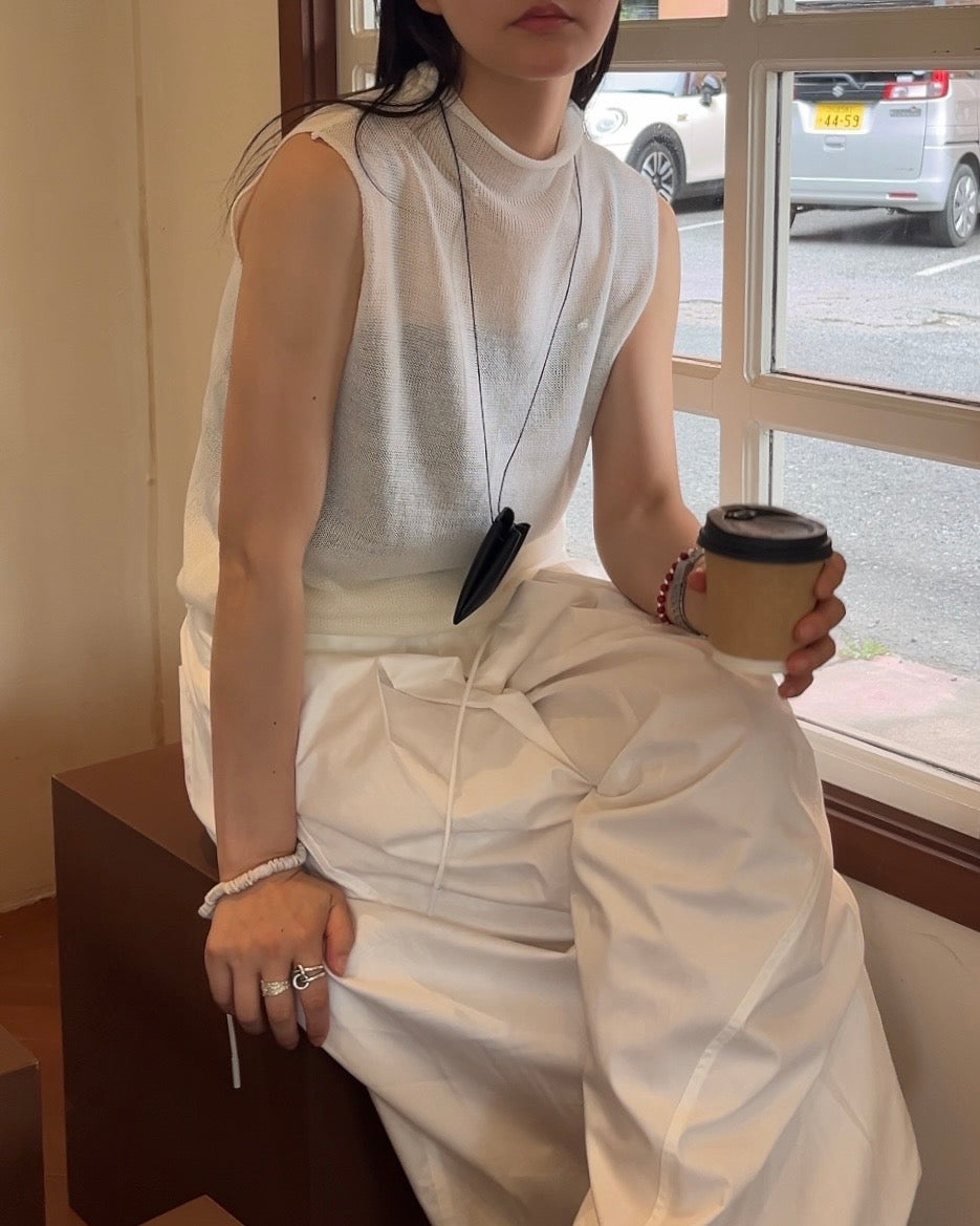 [6/4new]Dry Touch Knit white