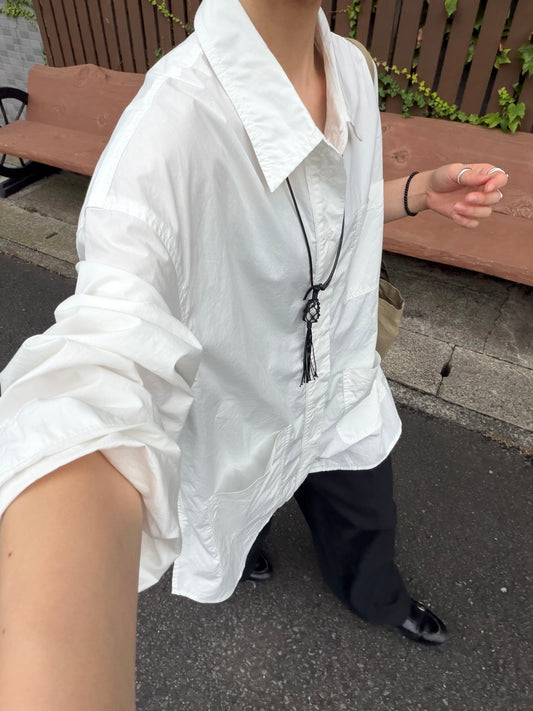 [9/17new] pocket over tail shirt  10月中旬～下旬入荷