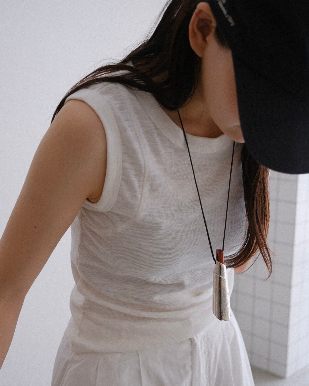 [7/16new]fat Tank Top white