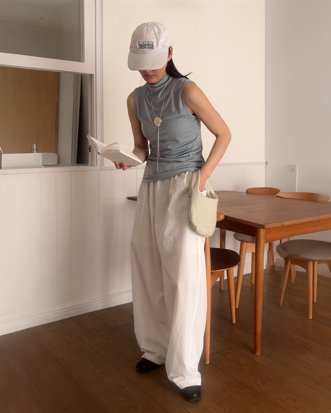 [4/16 new]Easy Form Pants  white 5月初旬入荷分