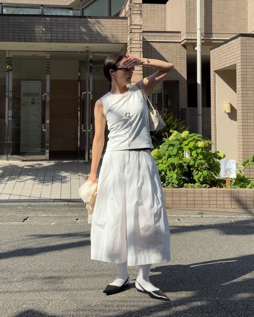 [7/23new]Smooth mini Boston Bag white