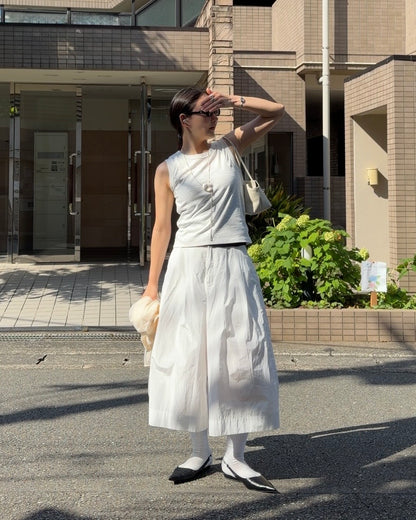 [7/23new]Smooth mini Boston Bag white