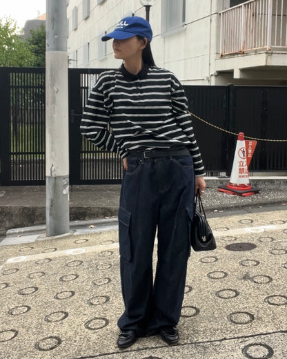 [9/25new] Cargo Work Denim
