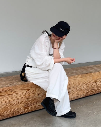 [4/23new]Linen Drape Airy Blouse