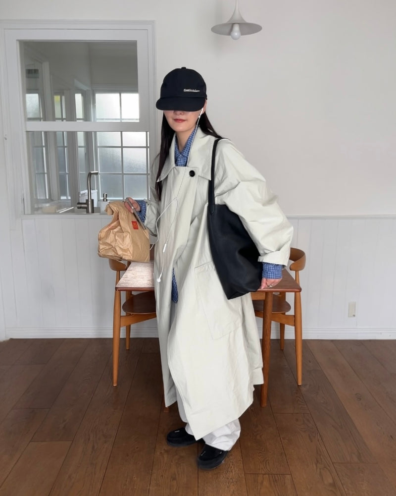 ［1/11restock］Cotton Canvas Coat ivory 2月上旬入荷