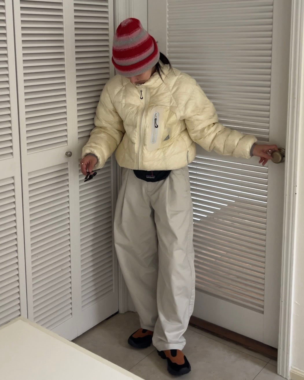 [12/18 new] Warmth Wide Cotton Pants Ivory