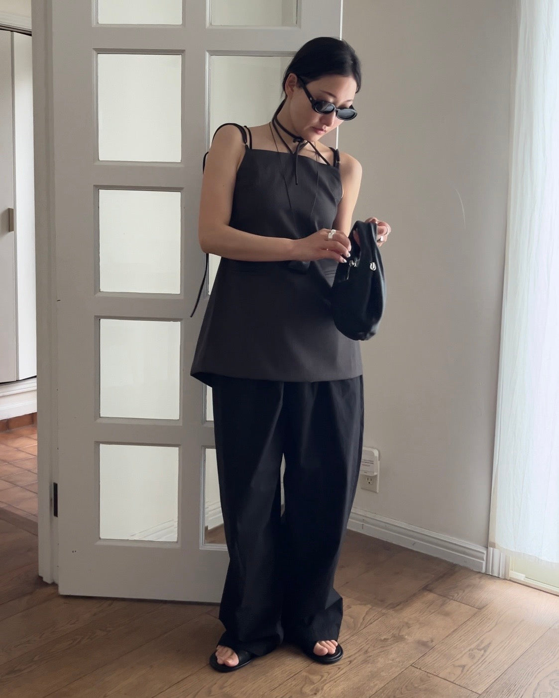 [4/16 new]Easy Form Pants  black 5月初旬入荷分