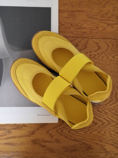 ［6/11new］Belt Fit Shoes yellow