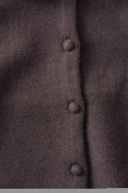 [10/8new]volume neck knit cardigan BR 11月上旬～中旬入荷分