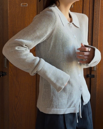 Loose Frame Cardigan gray