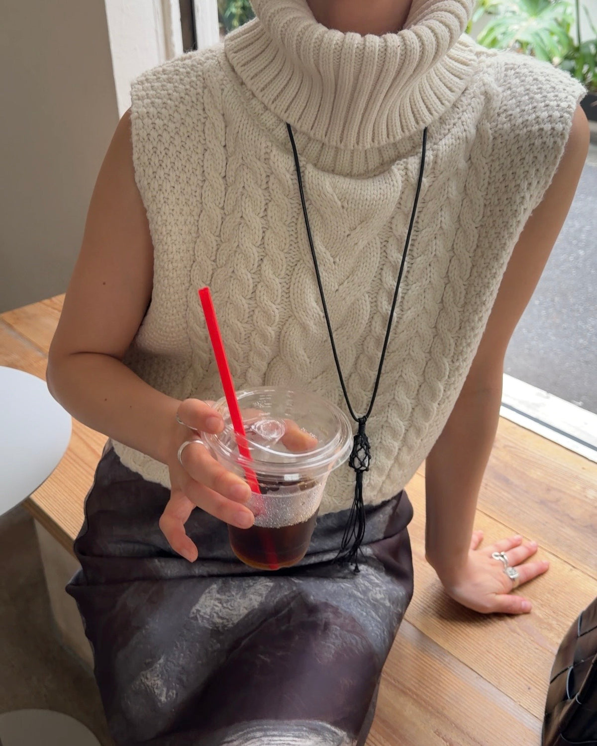 [9/24new] wide rib knit vest 10月中旬〜下旬入荷分