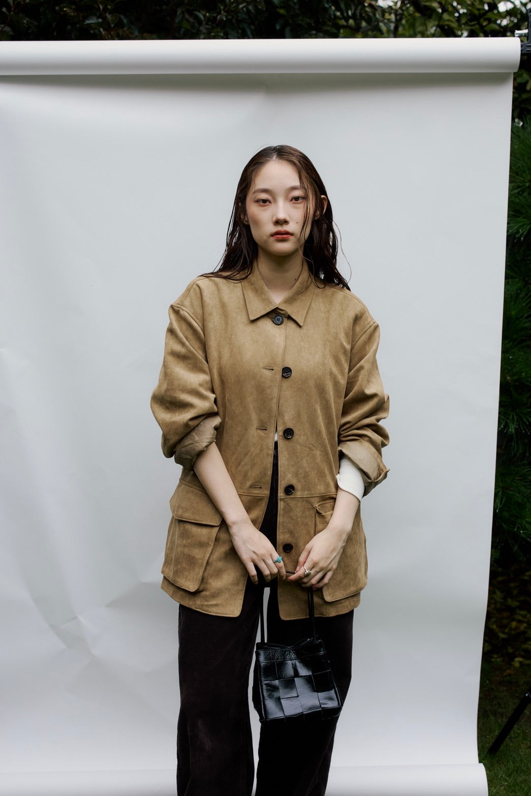 grid leather bag 10月中旬～下旬入荷