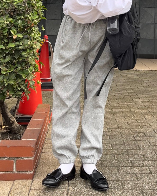 easy sweat pants light gray