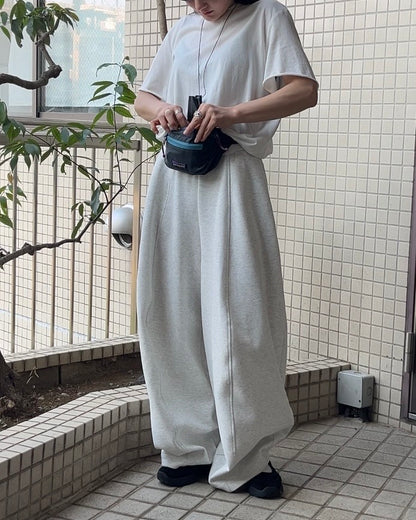 [5/21new]Cutoff Linen Tee  white  6月上旬〜下旬入荷