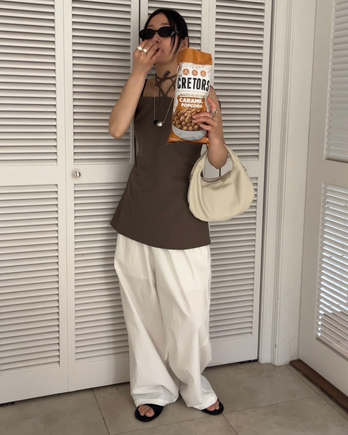 [4/16 new]Easy Form Pants  white 5月初旬入荷分