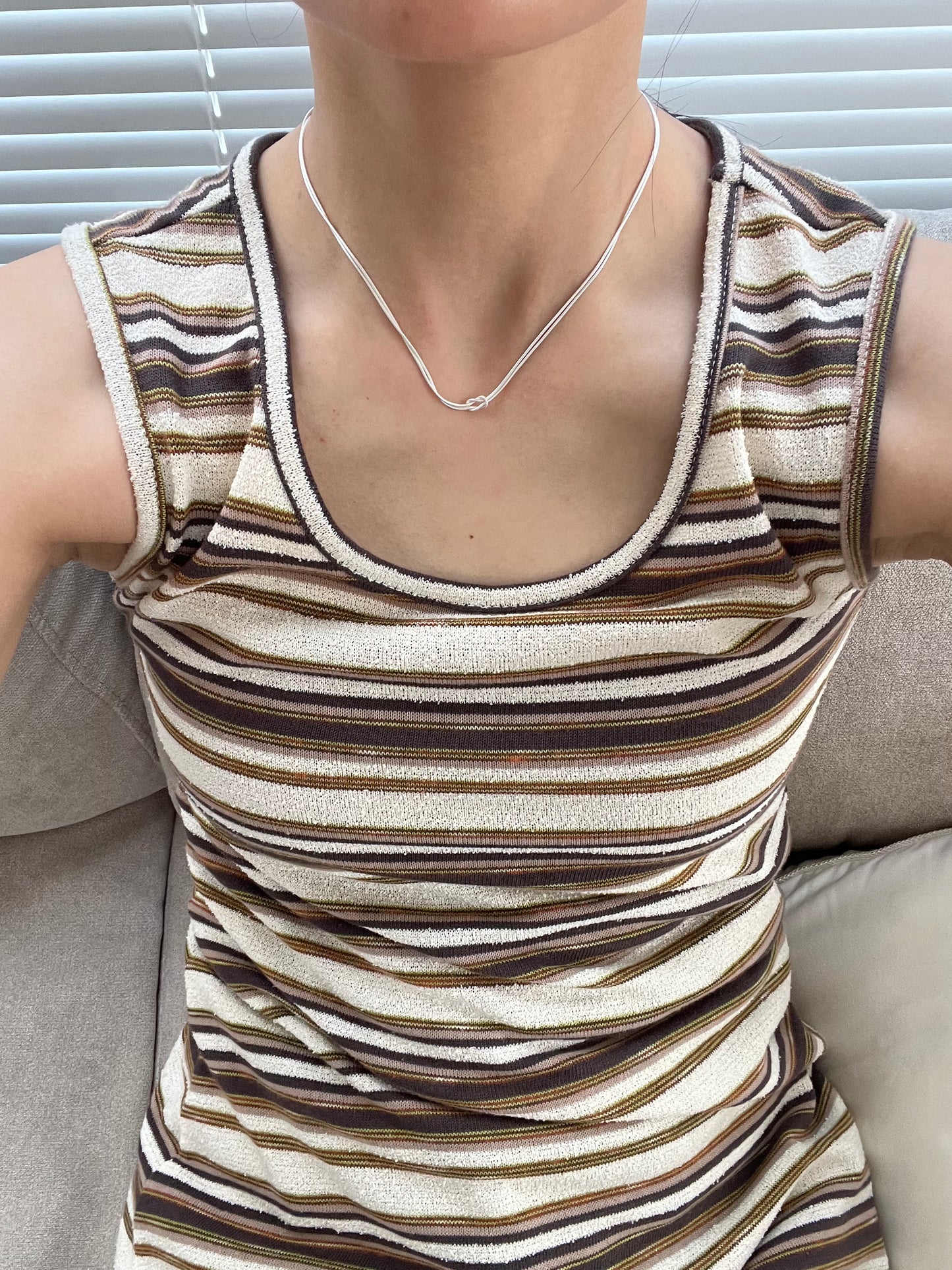 [7/24new]Twist Knot Chain Necklace