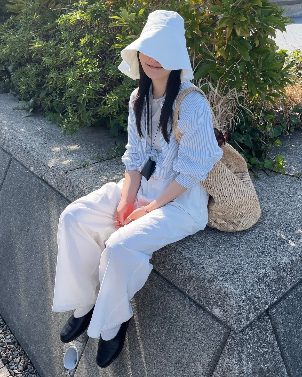 [4/16 new]Easy Form Pants  white 5月初旬入荷分