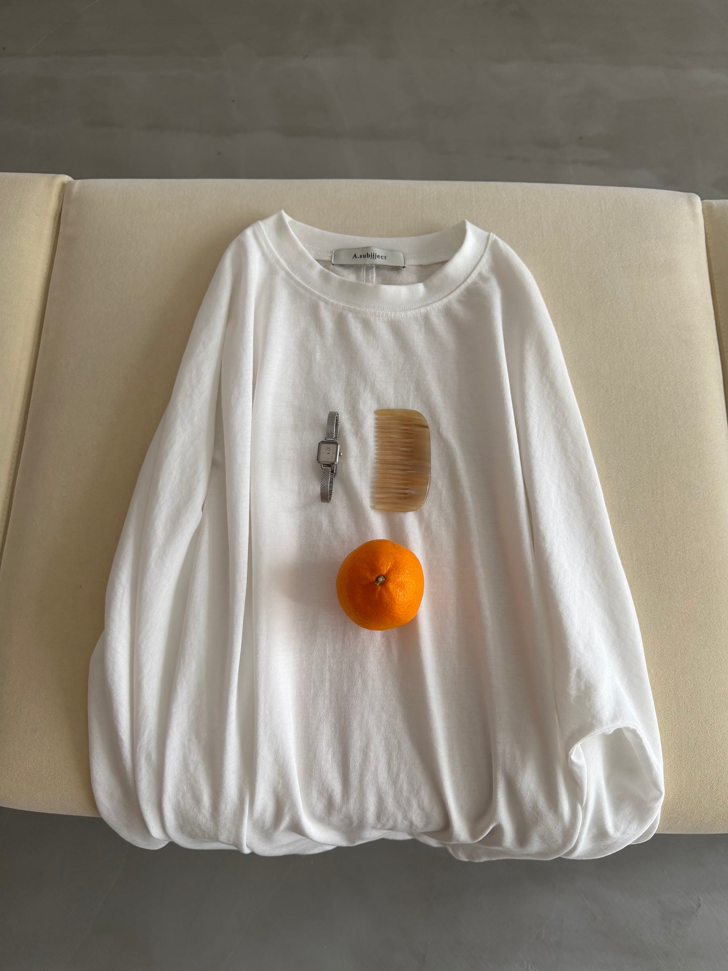 [7/9new]natural sheer long sleeve
