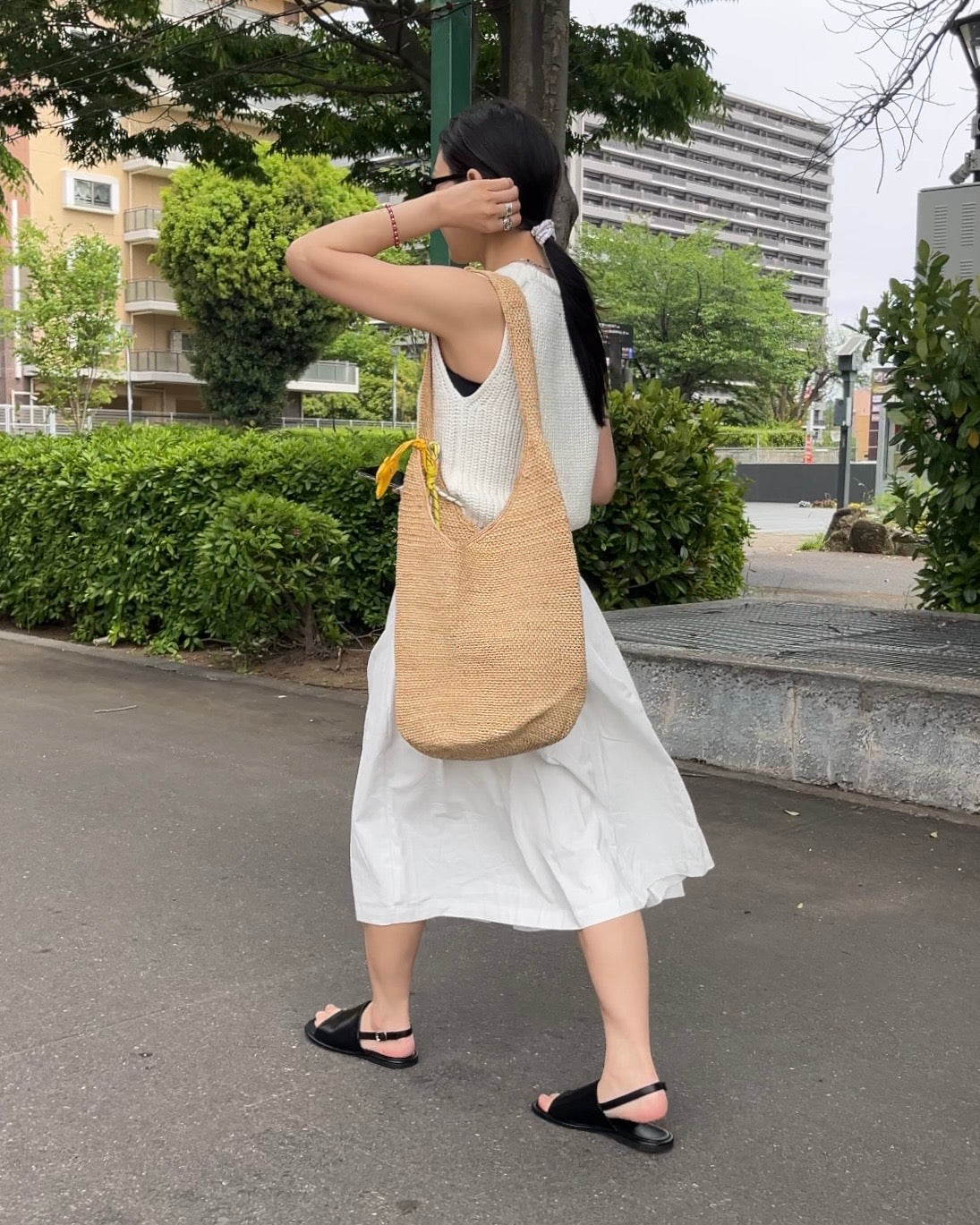 [5/7new]Cotton Full Line Pleated Skirt