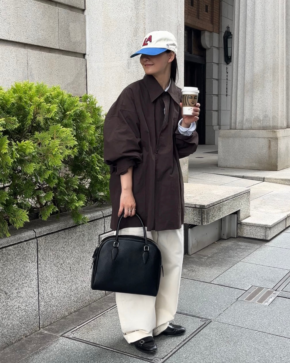 Boston Leather Dome Bag