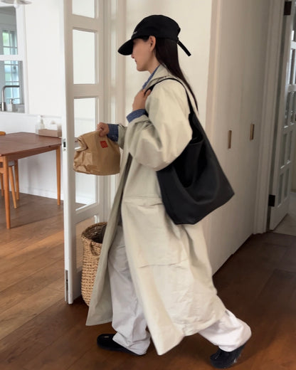 [12/4new]Cotton Canvas Coat ivory