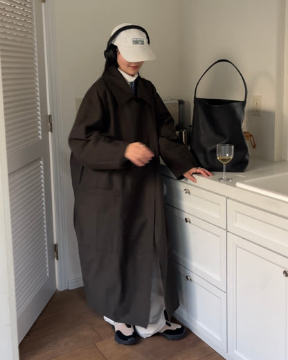 [再入荷調整中] Curve Leather Bucket Bag