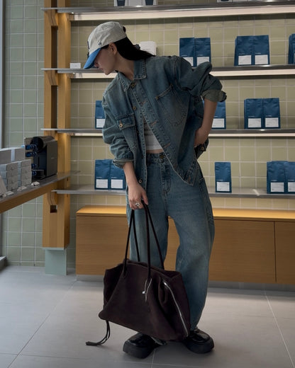 [10/30 new]Washed Denim set  blue 11月下旬〜12月上旬入荷分