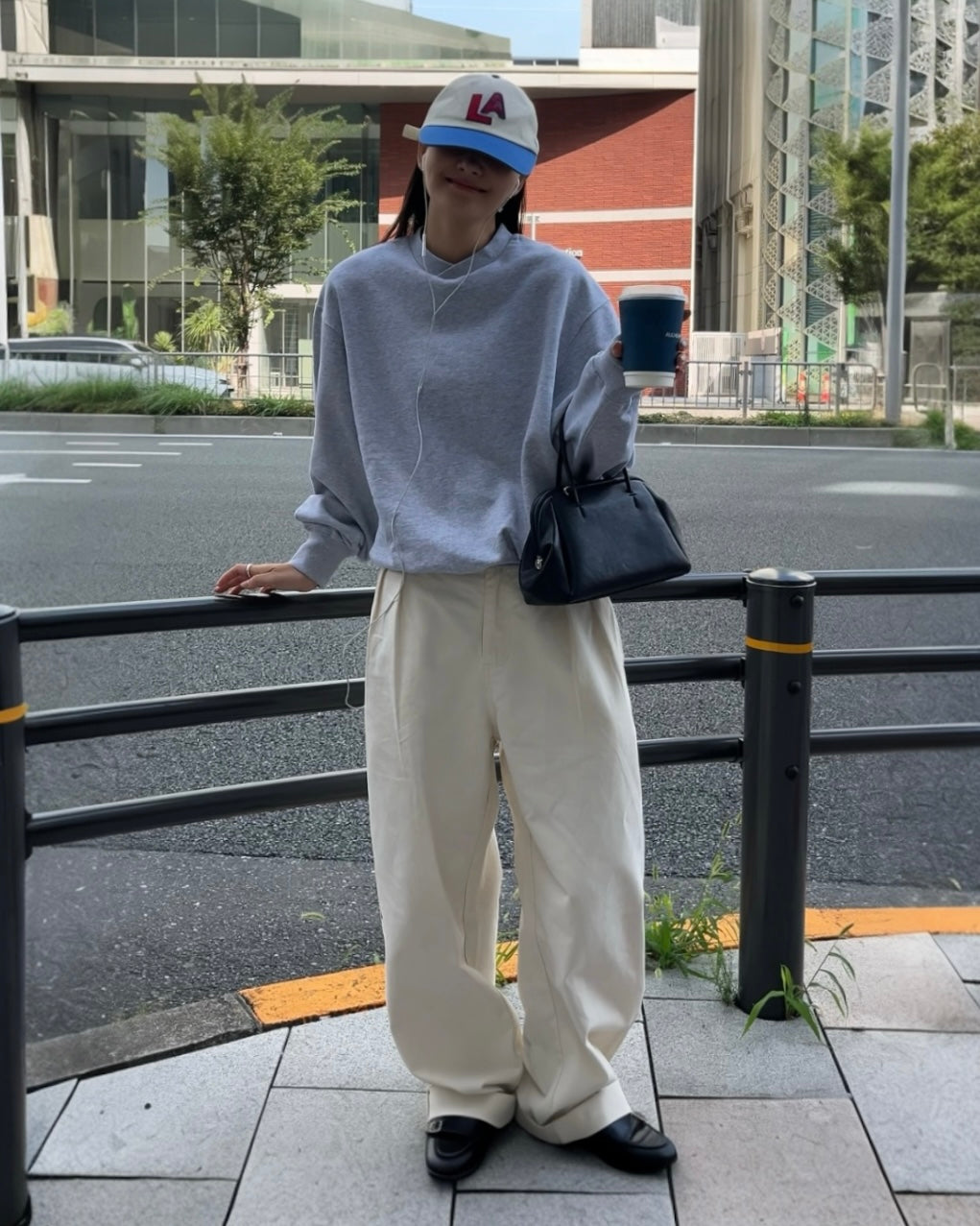 [9/18new][予約]Cotton Wide-Leg Pants 10月初旬～中旬入荷