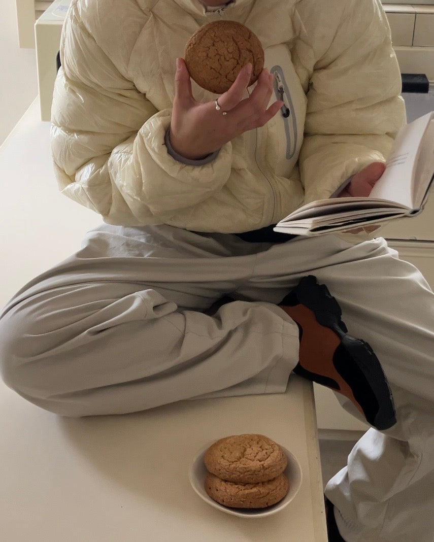 [12/18 new] Warmth Wide Cotton Pants Ivory