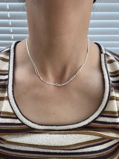 [7/24new]Twist Knot Chain Necklace
