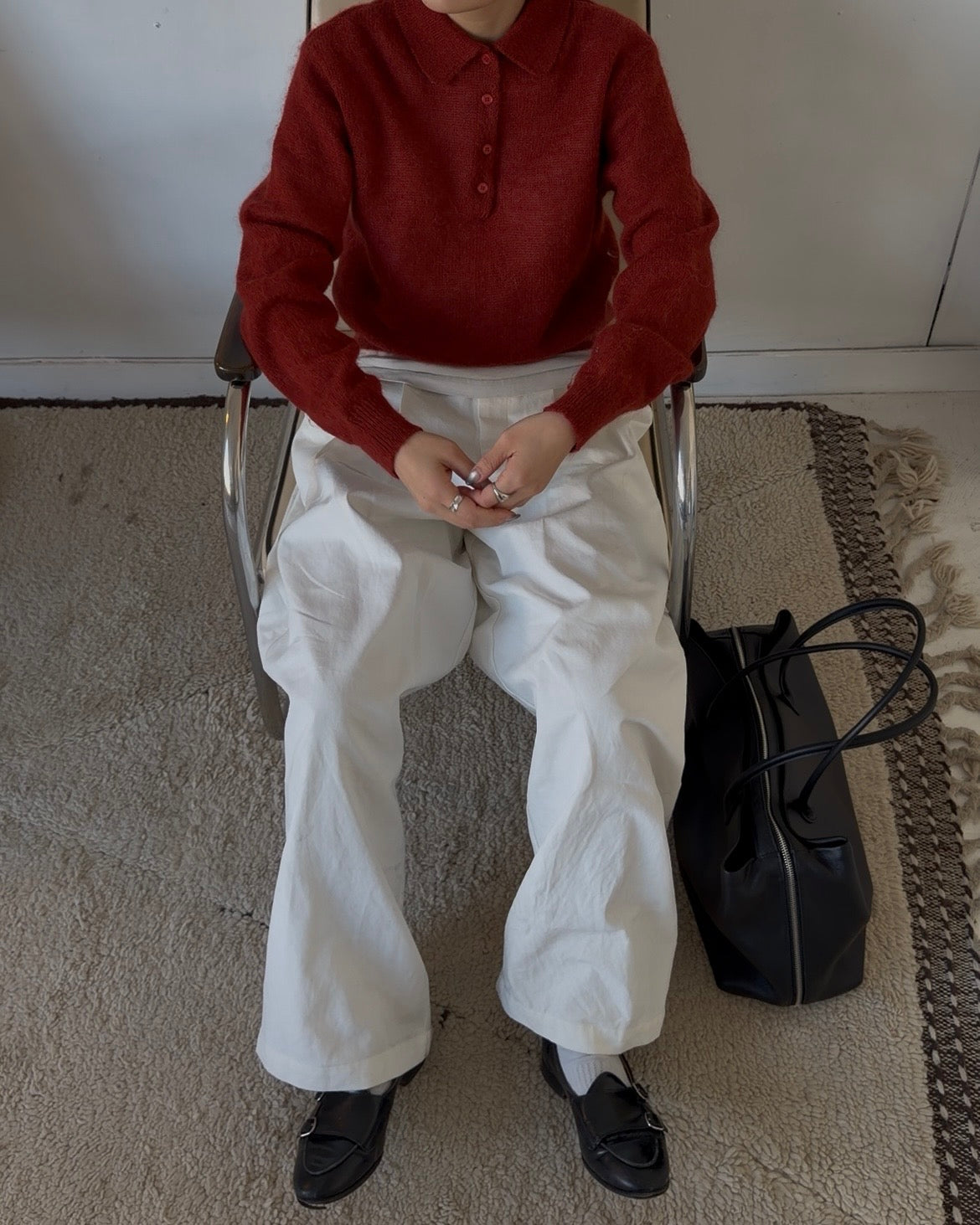 [2/12new] Cotton Wide Balance Pants