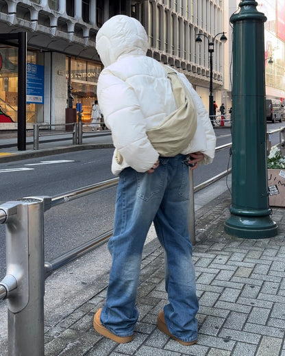 wrinkl shoulder bag ivory