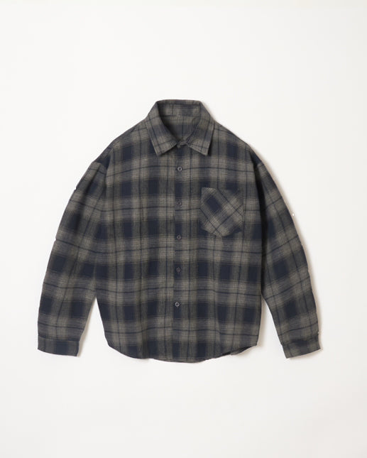 over lose check shirt