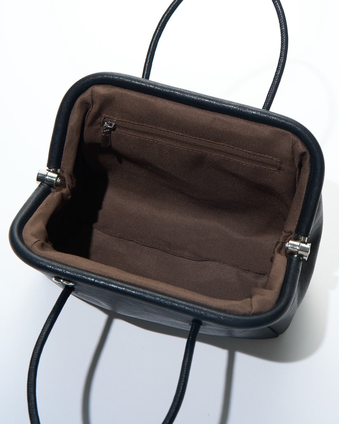 [9/14restock][予約]minimal Leather 2way Bag black 9月下旬～10月初旬入荷