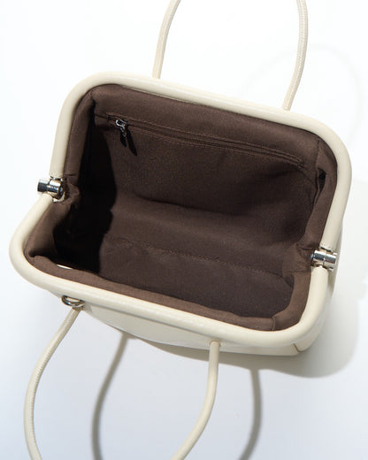 [9/14restock][予約]minimal Leather 2way Bag ivory 9月下旬～10月初旬入荷