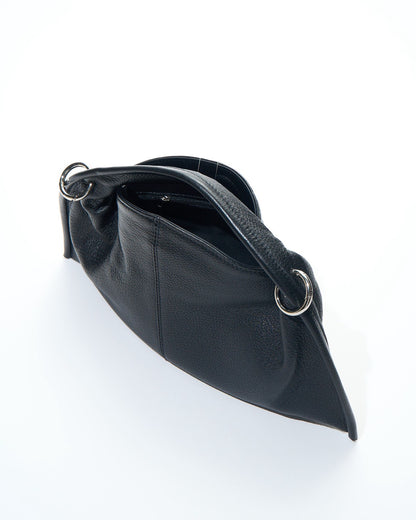 Curve Leather 2way handle bag